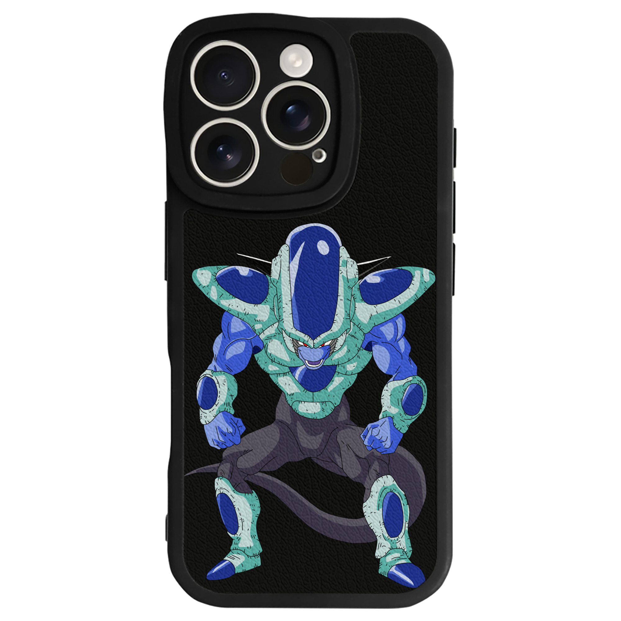 （画像用） ドラゴンボール フリーザ DRAGON BALL Frieza 【iPhone 16シリーズ対応】シリコンスマホケース（レザー調） 材質：シリコン